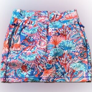 Talbots Pretty & Comfy Floral Skort with pockets.